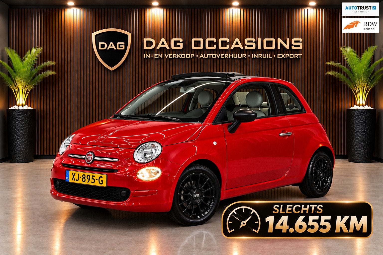 Fiat 500 C Cabrio 0.9 TwinAir 80PK | 14.655 KM | NIEUWE APK