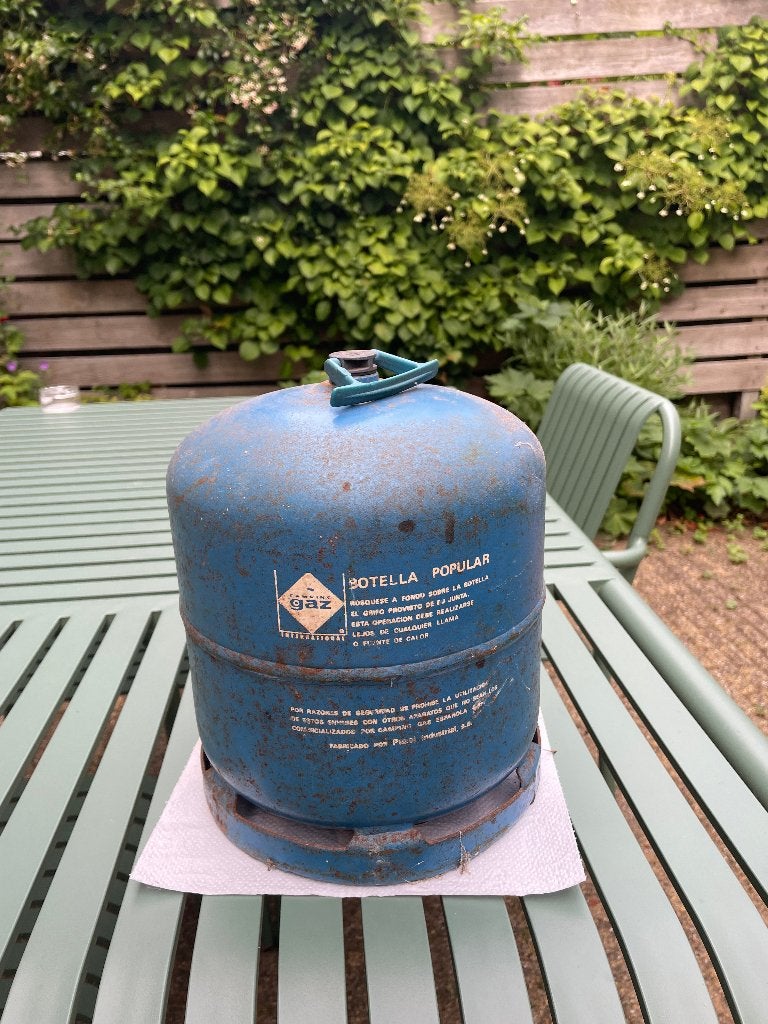 Campingaz 907 leeg, Ophalen, Gebruikt