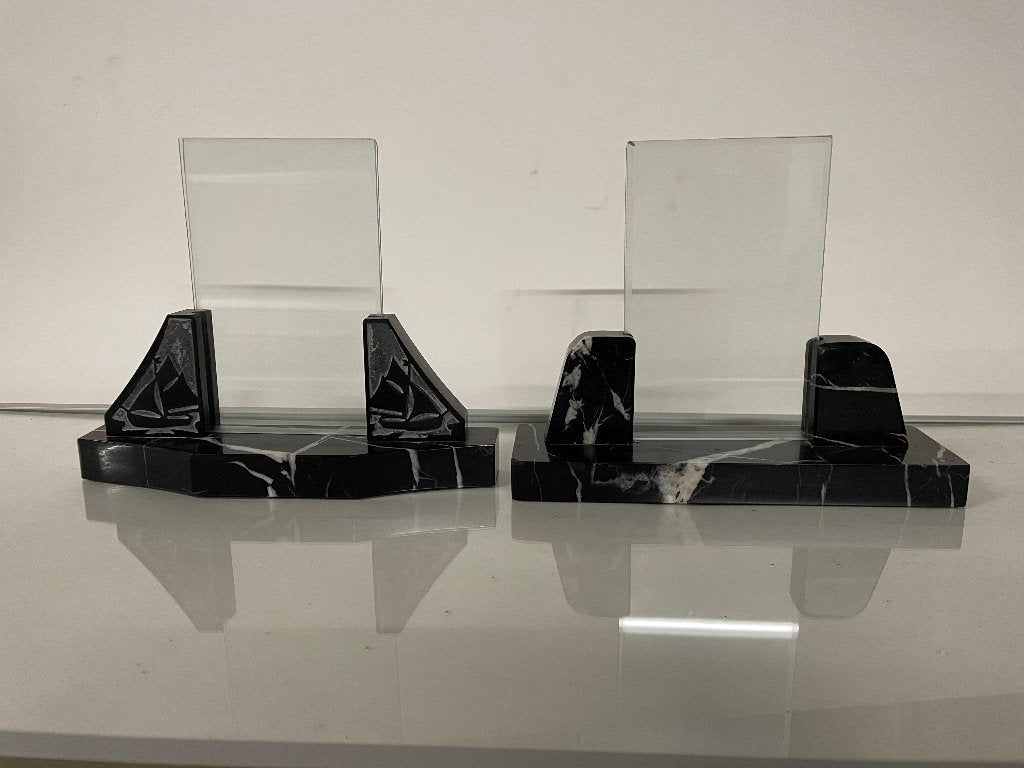 antieke fotolijstjes-glasplaat 9x14-voet 20x6cm-€40 p st, Ophalen, Zo goed als nieuw
