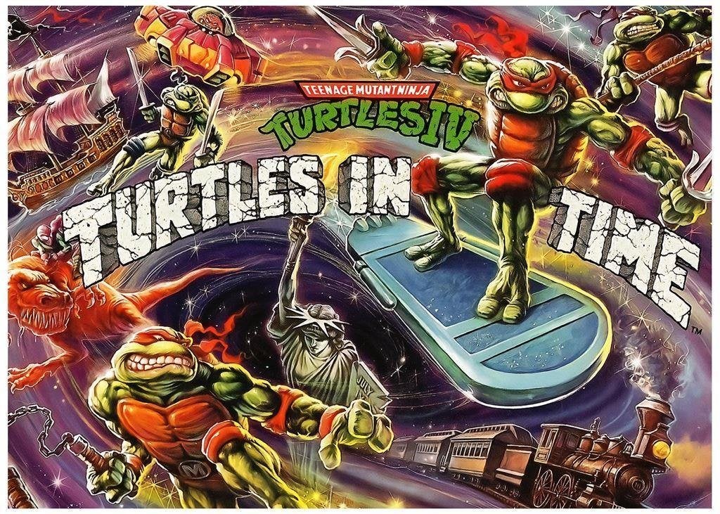 Teenage Mutant Ninja turtles in Time snes poster, Verzenden, Kuifje, Nieuw, Beeldje of Figuurtje
