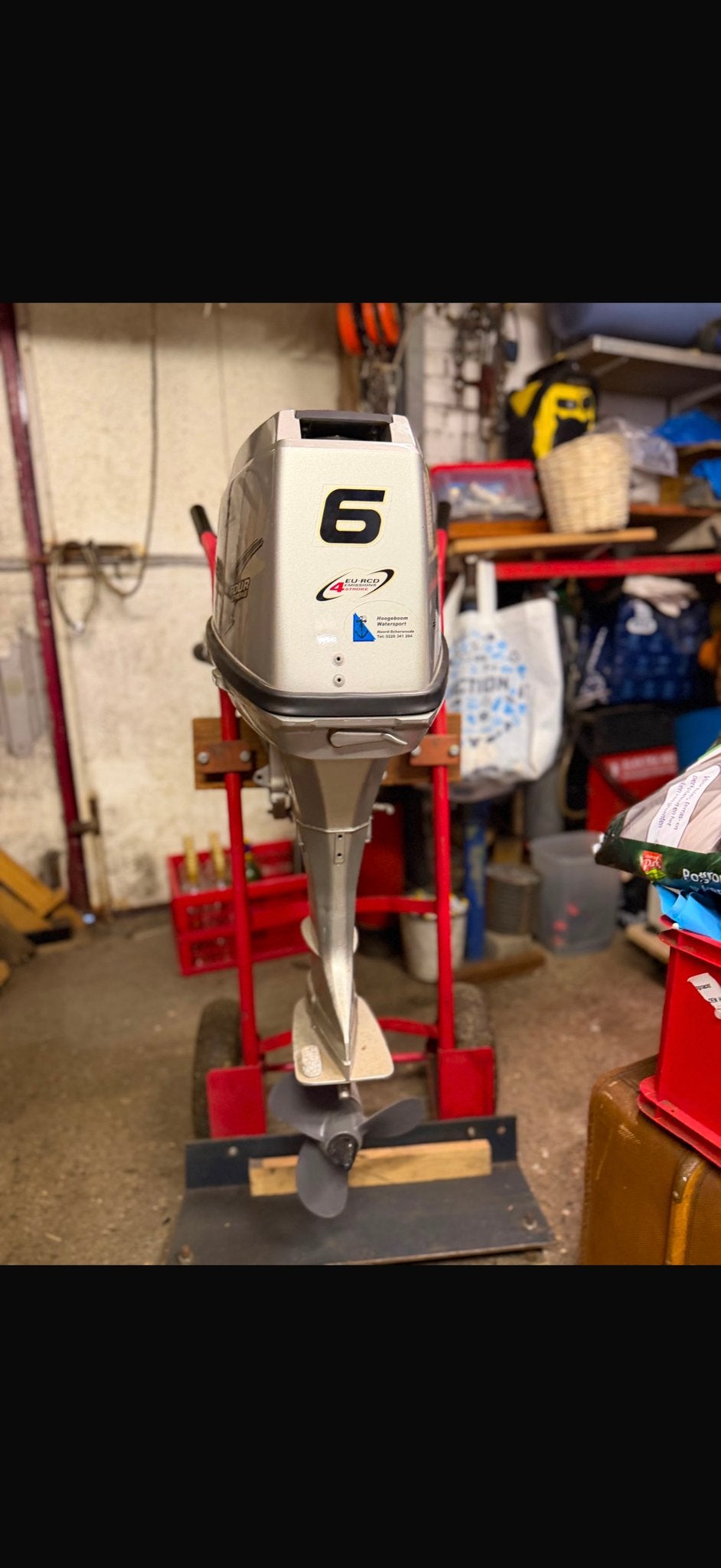 Honda 6 PK 4 Takt Kortstaart Buitenboordmotor (2006), Ophalen, 5 tot 10 pk, Viertaktmotor, Zo goed als nieuw