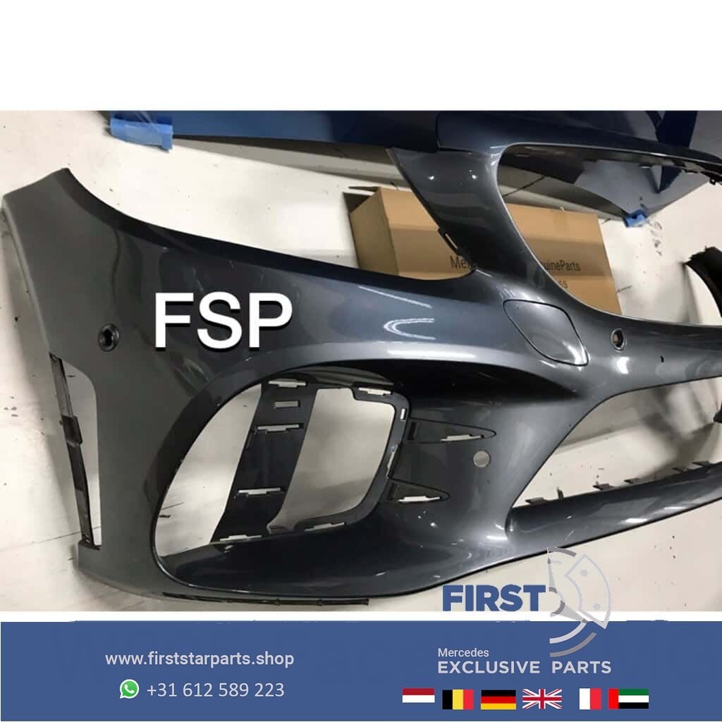 W205 Facelift AMG voorbumper Mercedes C Klasse 2019-2020 gri, Auto-onderdelen, Gebruikt, -, Voor, Ophalen of Verzenden