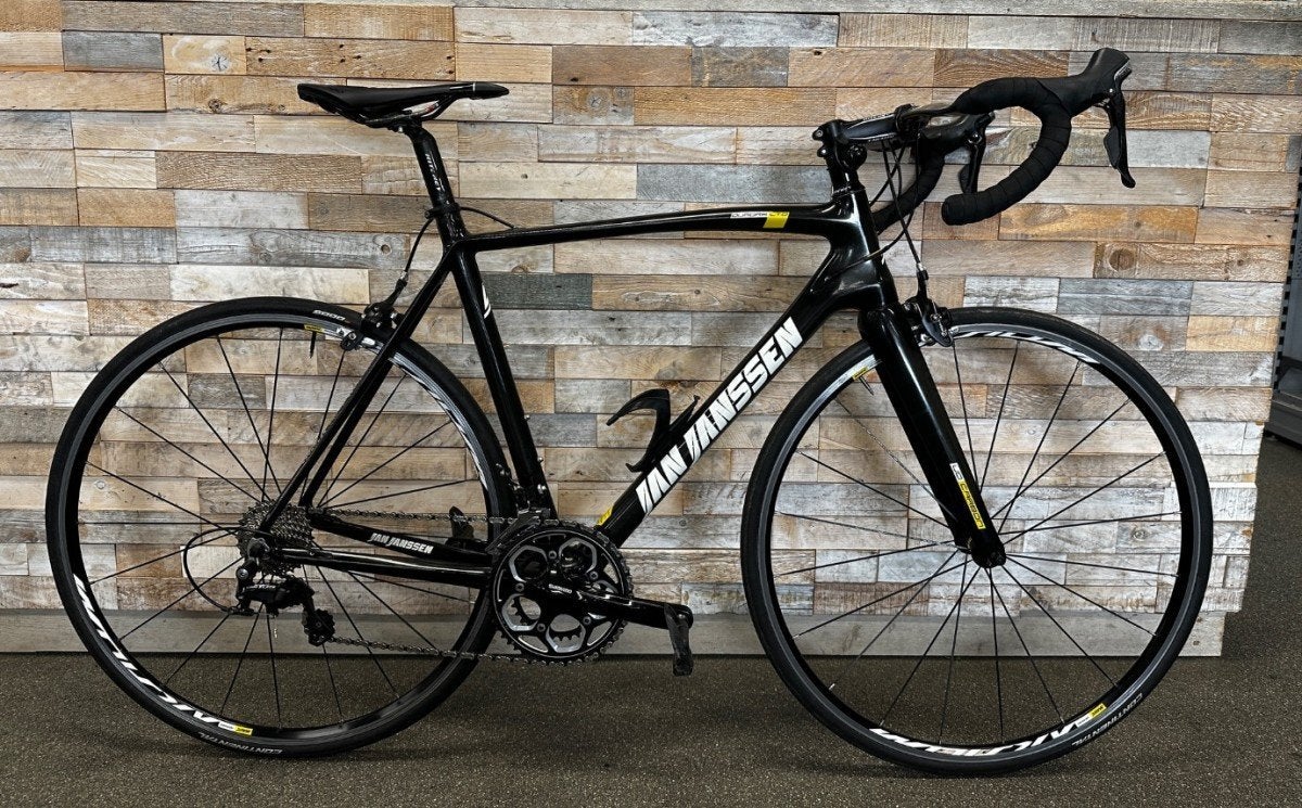 Jan Janssen Quadra Ltd carbon Carbon Zwart 57cm L, Fietsen en Brommers, Fietsen | Racefietsen, Gebruikt, Carbon, -, -