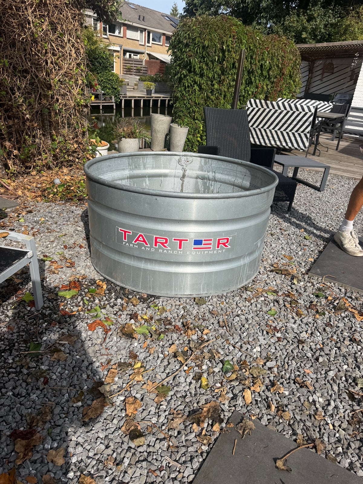 Tarter gegalvaniseerde veedrinkbak / zwembad, Tuin en Terras, Ophalen, Gebruikt, Minder dan 80 cm, Overige typen
