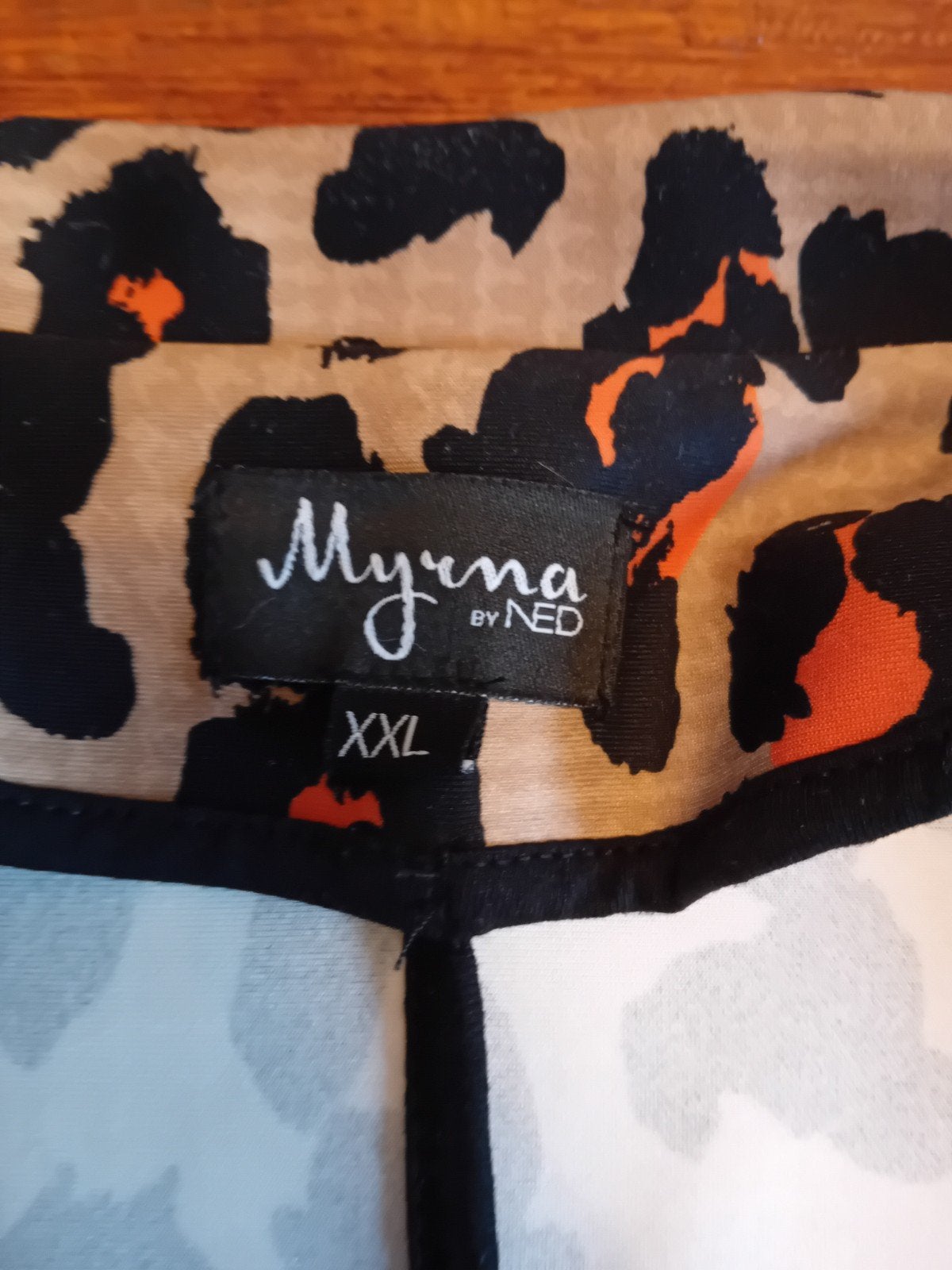 Myrna by Ned jas met dierenprint en kettingmotief, Maat 46/48 (XL) of groter, Ophalen of Verzenden, Gedragen, Meerkleurig