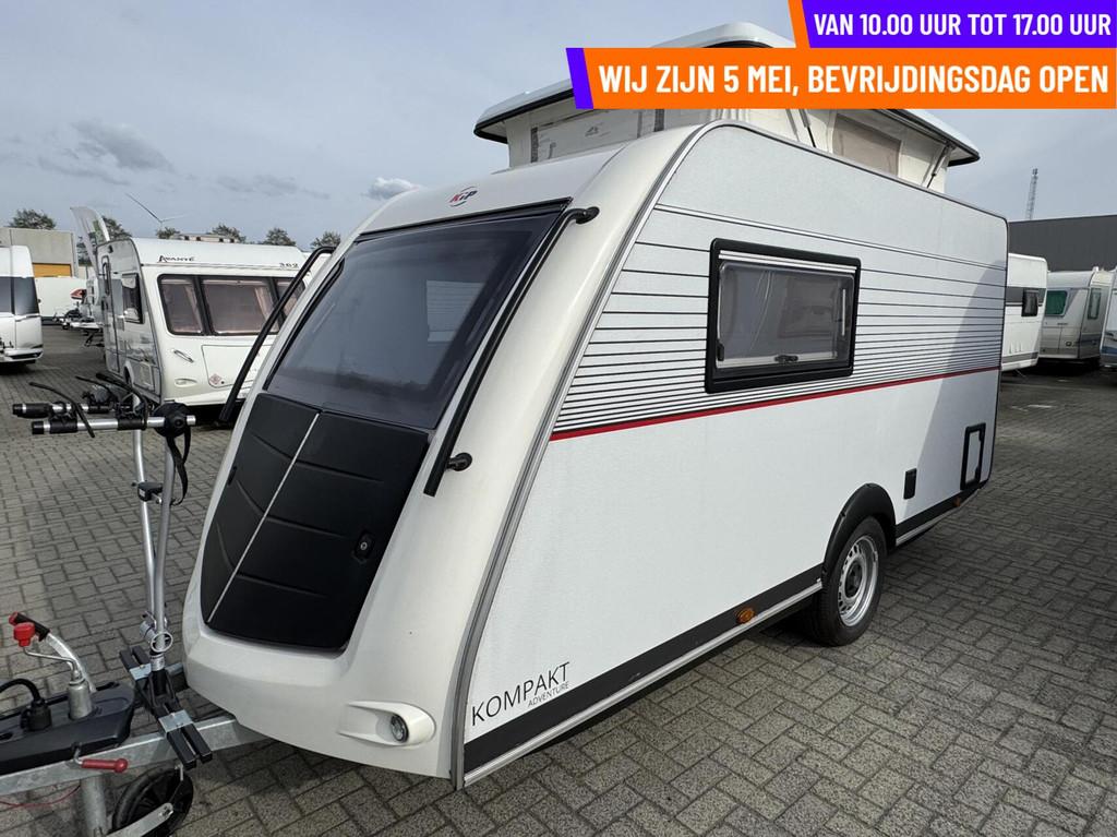 Kip KOMPAKT ADVENTURE 37Kk VLOERVER. LUIFEL, FIETSENDRAGER, Caravans en Kamperen, Hordeur, Kip, Tot en met 2, Bedrijf
