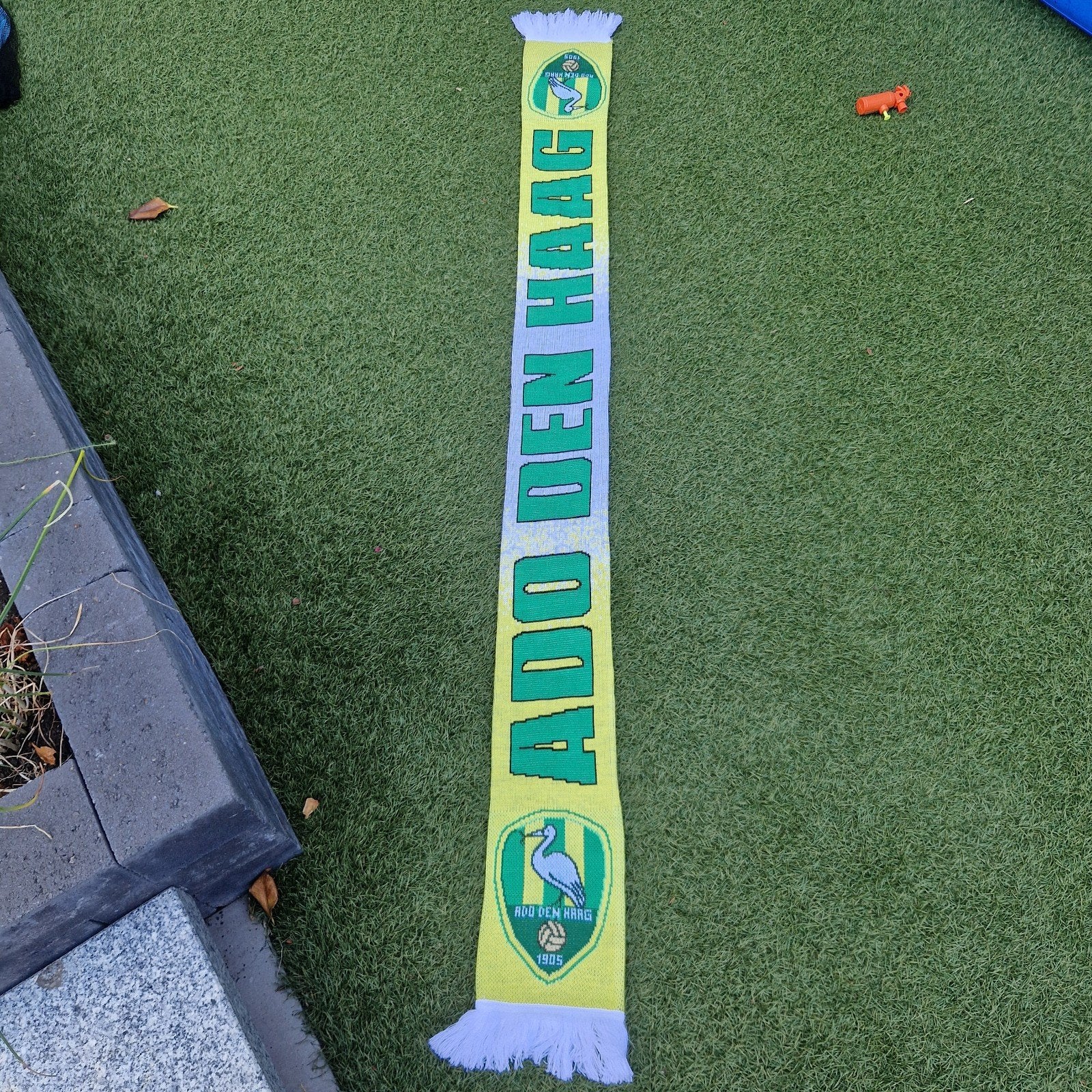 ADO Den Haag Sjaal - Groen/Geel, Ophalen of Verzenden, Zo goed als nieuw, Clubaccessoires