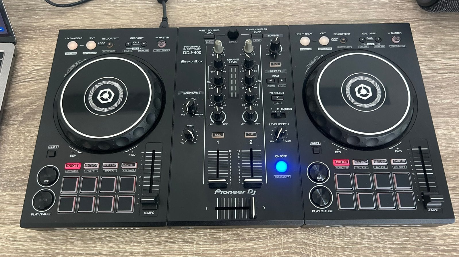 Pioneer DJ DDJ-400 DJ-controller met tas - ZGAN, Ophalen of Verzenden, Zo goed als nieuw, Dj-set, Pioneer