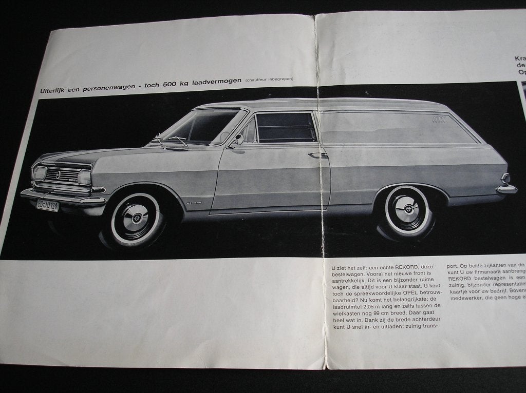 De nieuwe Opel Rekord bestelwagen, Ophalen of Verzenden, Gelezen, Opel
