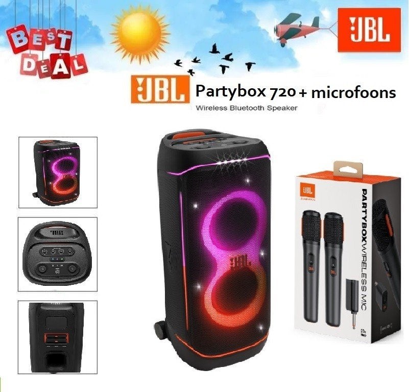 ✅NIEUW✅ JBL Partybox 720 + Wireless Microfoon set, Ophalen of Verzenden, Nieuw, JBL