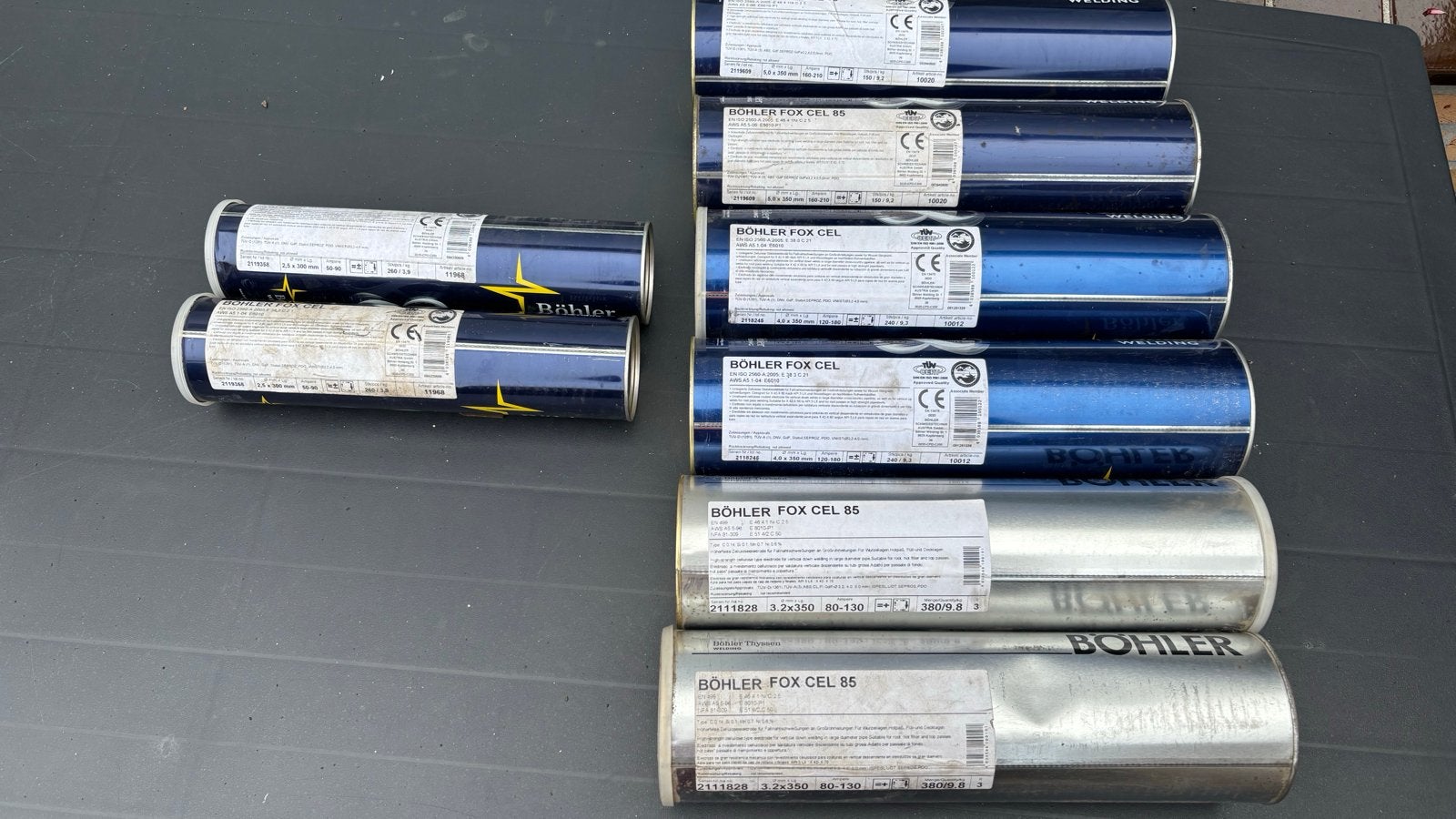 Böhler FOX CEL lasstaven - Diverse maten, Doe-het-zelf en Verbouw, Ophalen of Verzenden, Nieuw, 150 tot 250 ampère, Elektroden
