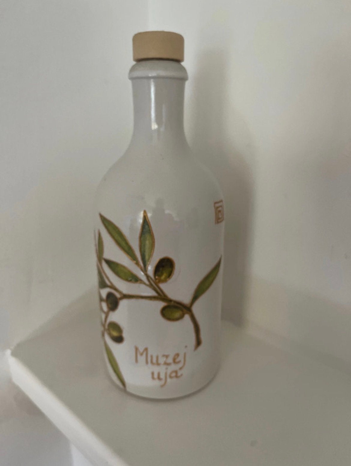 Olijfolie fles uit Kroatie * Keramieken fles, Huis en Inrichting, Keramiek, Overige typen, Ophalen of Verzenden, Zo goed als nieuw