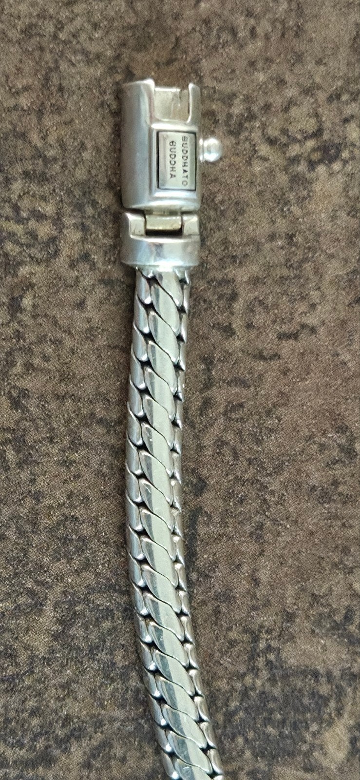Buddha to Buddha schakelarmband Ben, Sieraden, Tassen en Uiterlijk, Ophalen of Verzenden, Zo goed als nieuw, Zilver, Zilver