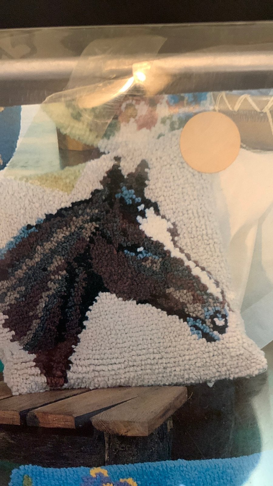 Compleet smyrna knooppakket hond of paard of eekhoorn, Hobby en Vrije tijd, Ophalen of Verzenden, Borduurpakket