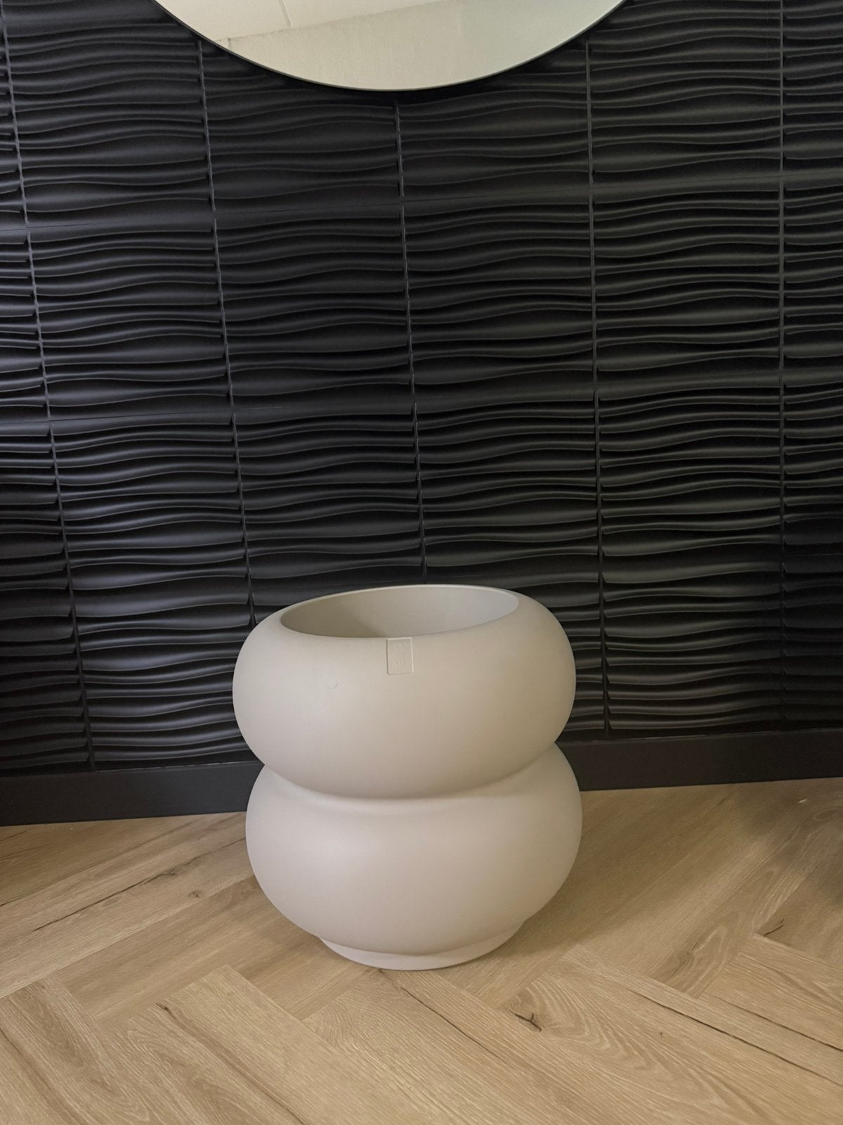 Elho Amber Roll bloempot platenpot nieuw, Kunststof, 40 cm of meer, Rond, Nieuw