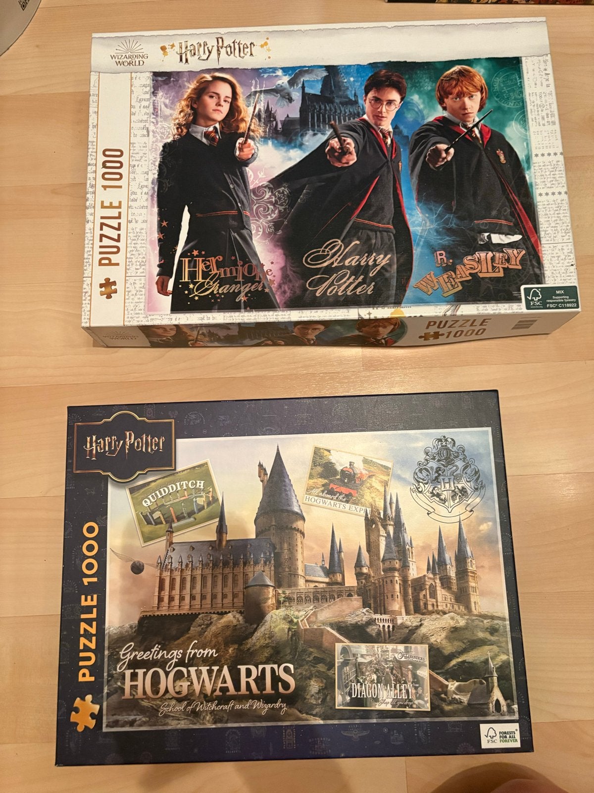 Diverse puzzels 1000 stukjes: Disney, Harry Potter, Minions, Hobby en Vrije tijd, Denksport en Puzzels, Ophalen of Verzenden, 500 t/m 1500 stukjes