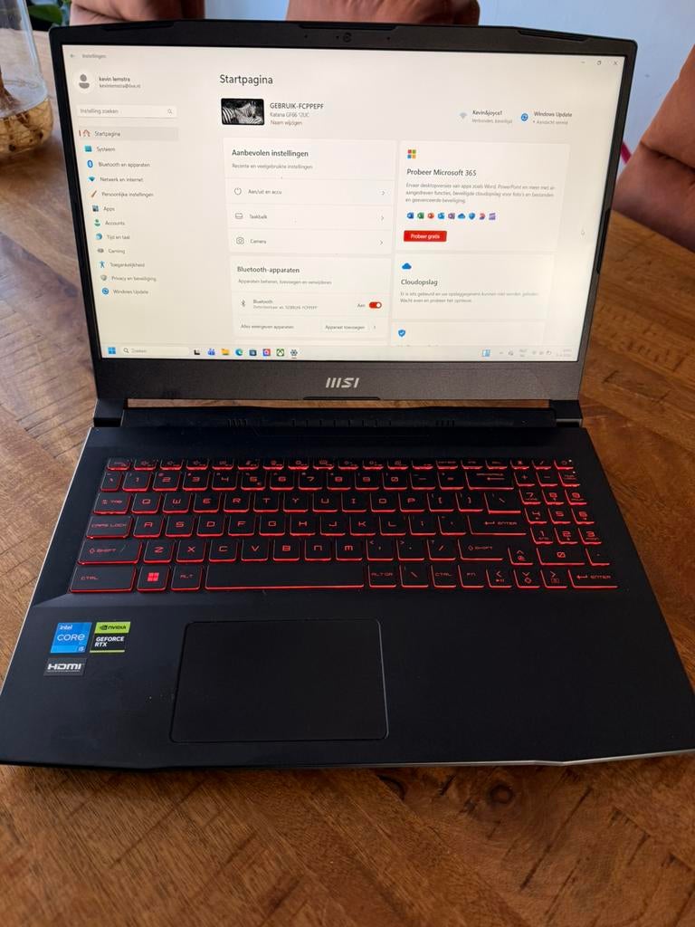 Msi katana gf66 12uc, 2 tot 3 Ghz, Ophalen of Verzenden, Zo goed als nieuw, Gaming