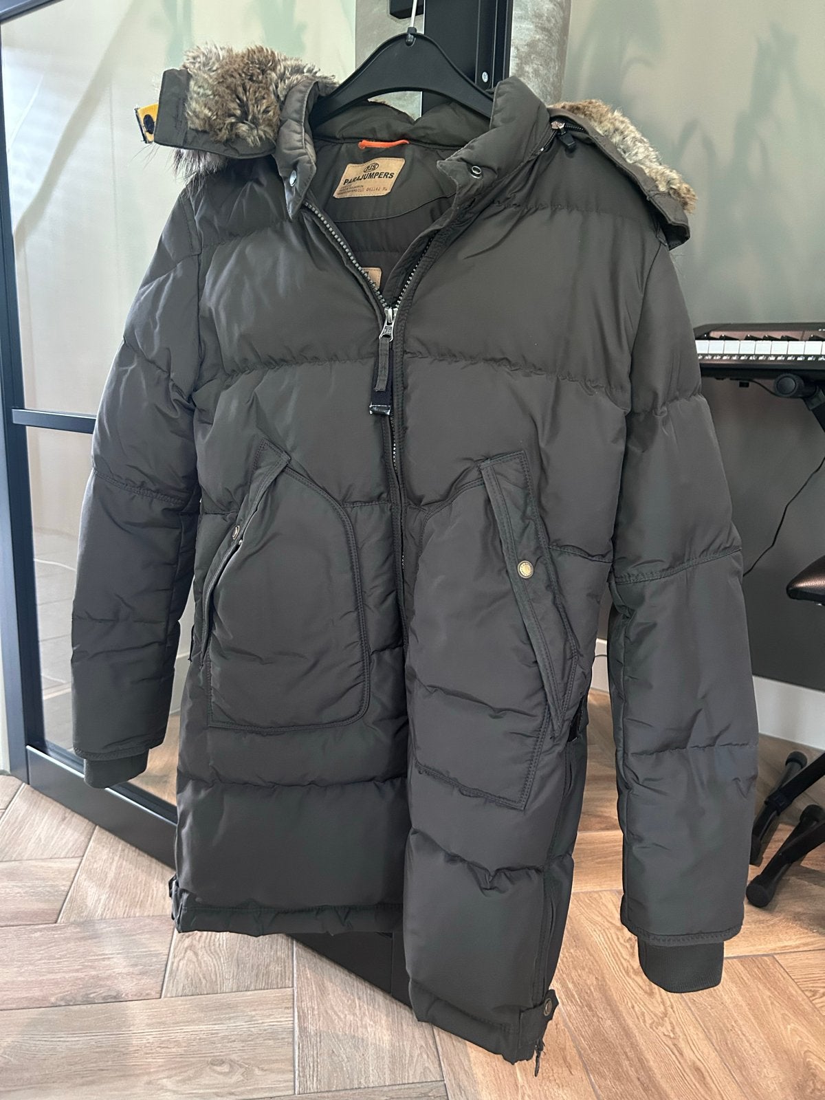 Originele Parajumpers Long Bear Masterpiece Series Jas - S, Ophalen of Verzenden, Gedragen, Maat 36 (S), Groen