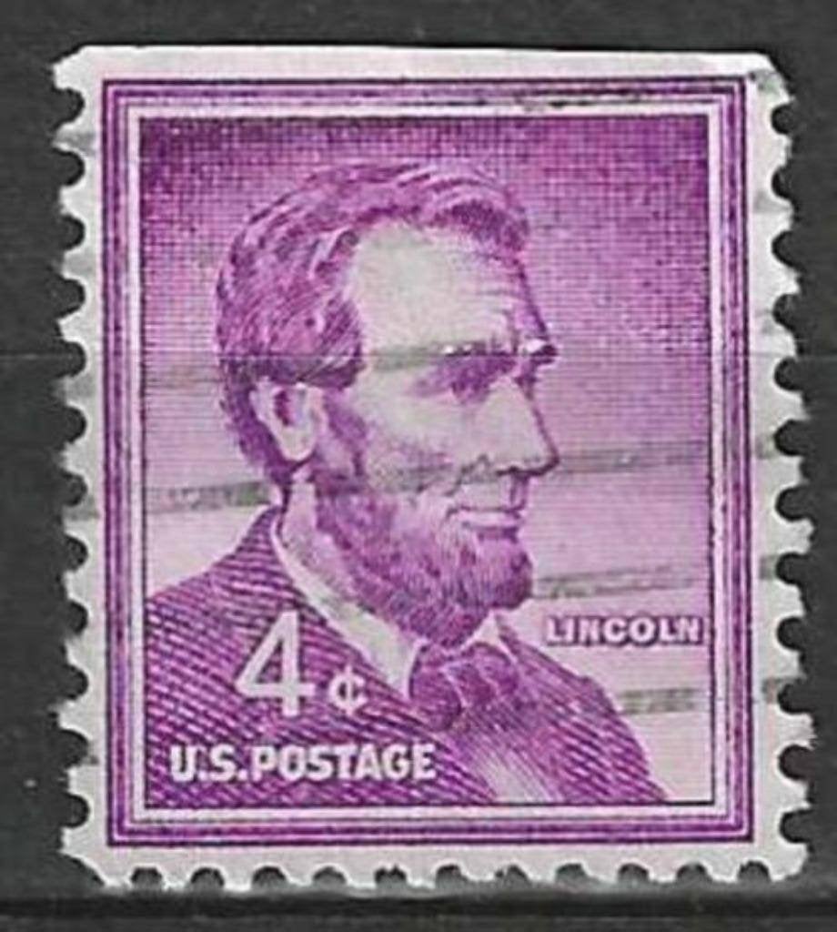 USA 1954 - Yvert 589 - Abraham Lincoln  (ST), Verzenden, Gestempeld, Noord-Amerika