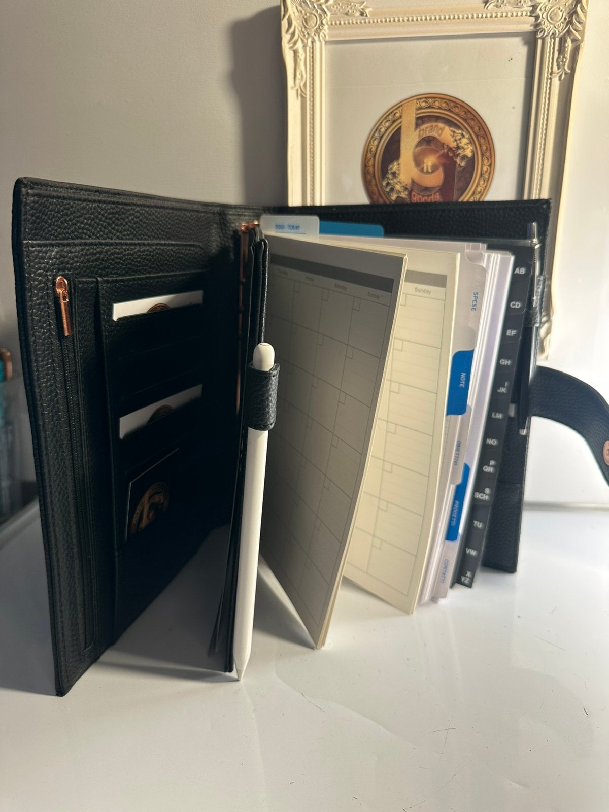 Lederen A6 Agenda Organizer Compleet Filofax Compatibel, Ophalen, Nieuw