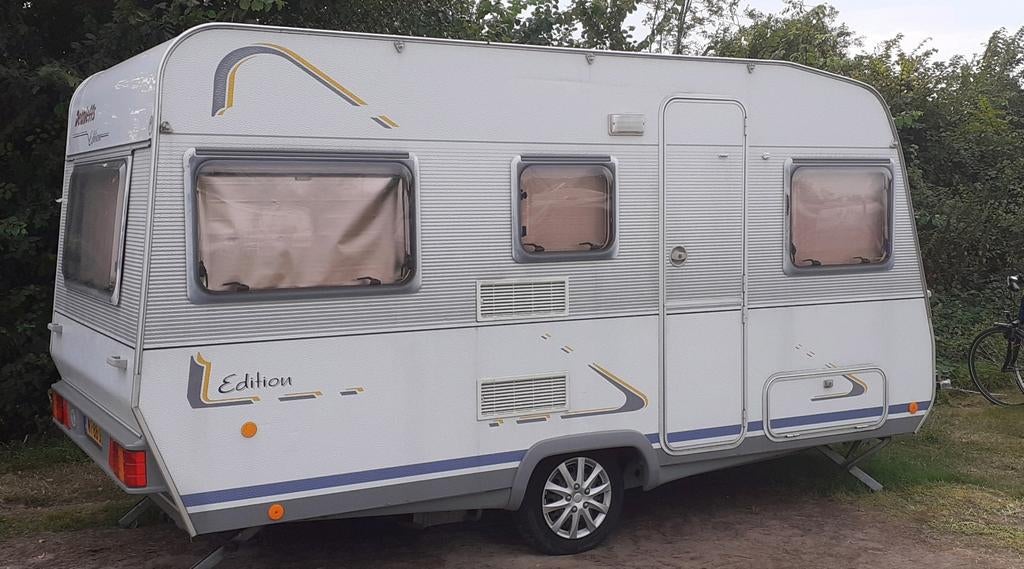 Dethleffs edition RD3 isabella ventura D300 voortent, Treinzit, Particulier, 750 - 1000 kg, Dwarsbed