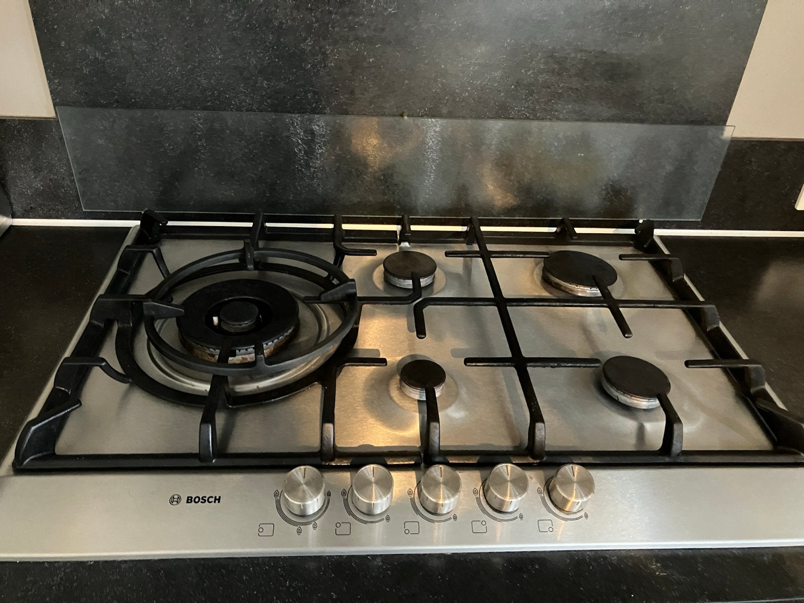 Bosch gasfornuis 76x52cm - gebruikt, Ophalen, Zo goed als nieuw, Inbouw, Gas