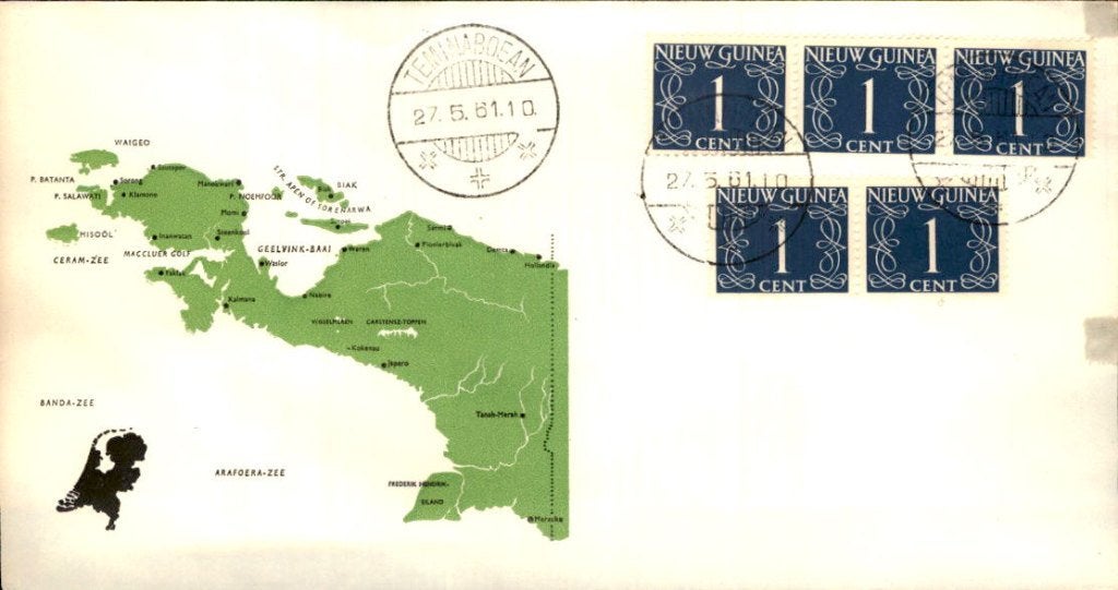 Nieuw Guinea - Stempel Teminaboean - 1961, Verzenden, Envelop