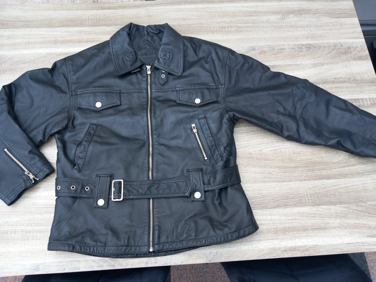 vintage leren jas in perfecte staat!!!, Kleding | Heren, Jassen | Zomer, Ophalen of Verzenden, Zo goed als nieuw, Maat 48/50 (M)
