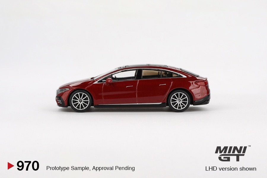 Mini GT 1:64 Mercedes Benz EQS 580 4MATIC Red Metallic lhd, -, Nieuw, Ophalen of Verzenden, -