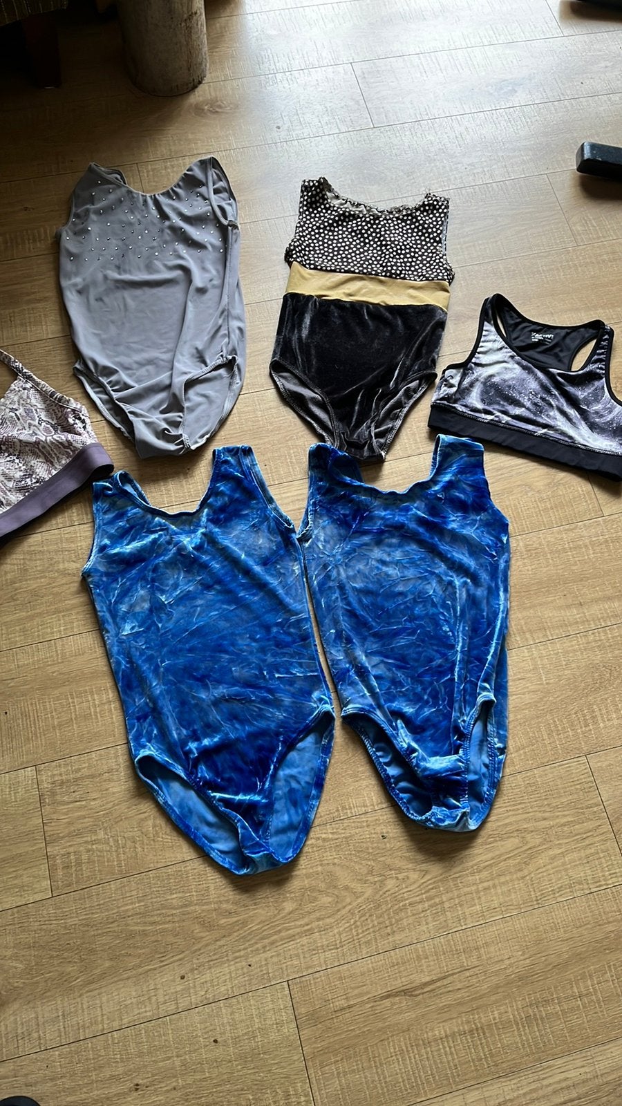 Turnpakjes en sporttop 158 164 170 Set blauw zwart grijs s, Ophalen of Verzenden