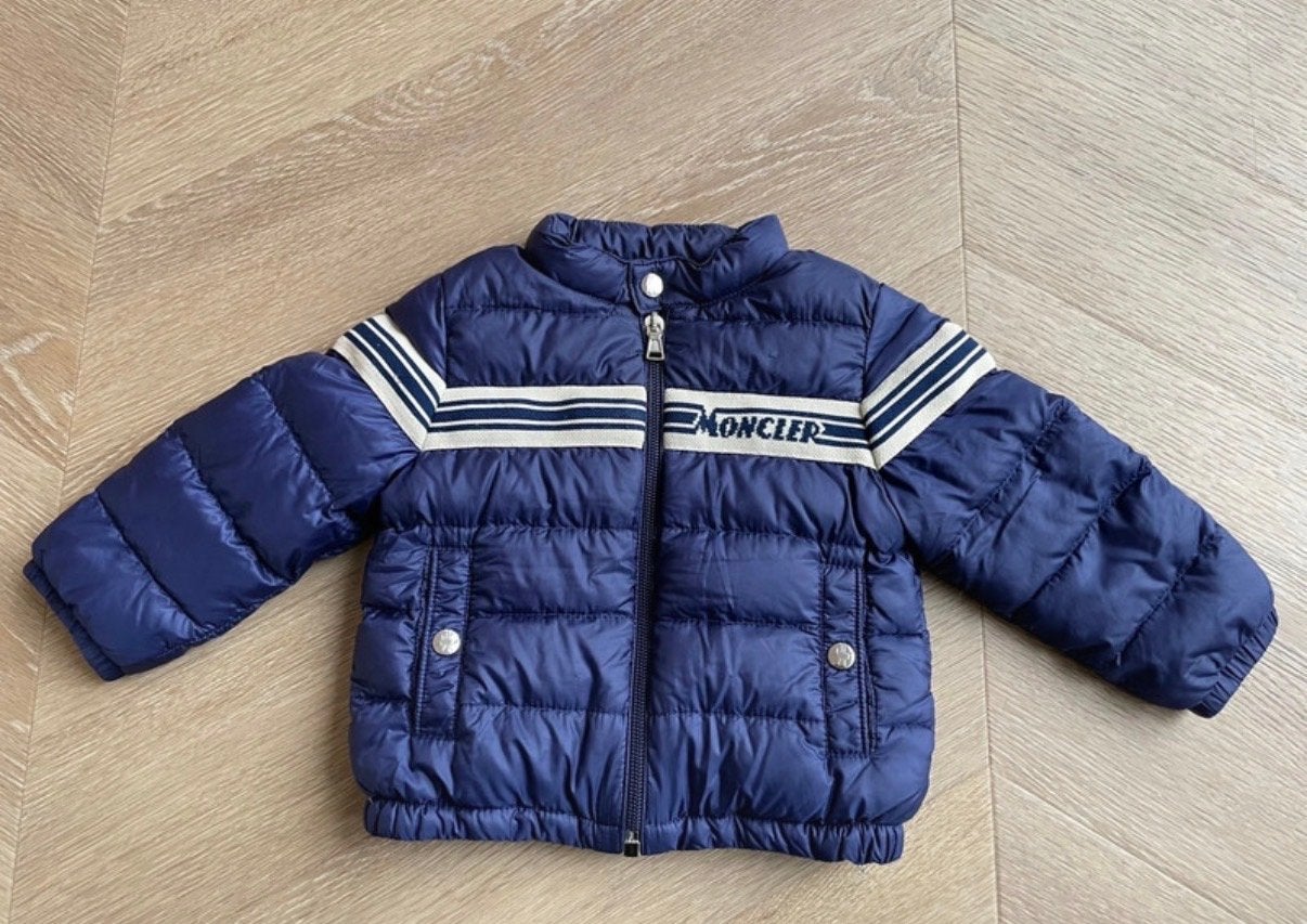 Moncler Haraiki winter tussenjas donsjas maat 74, Ophalen of Verzenden, Zo goed als nieuw, Jongetje, Jasje