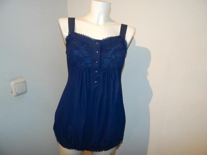 High Use travel stof top knoopjes valt bol brede banden M