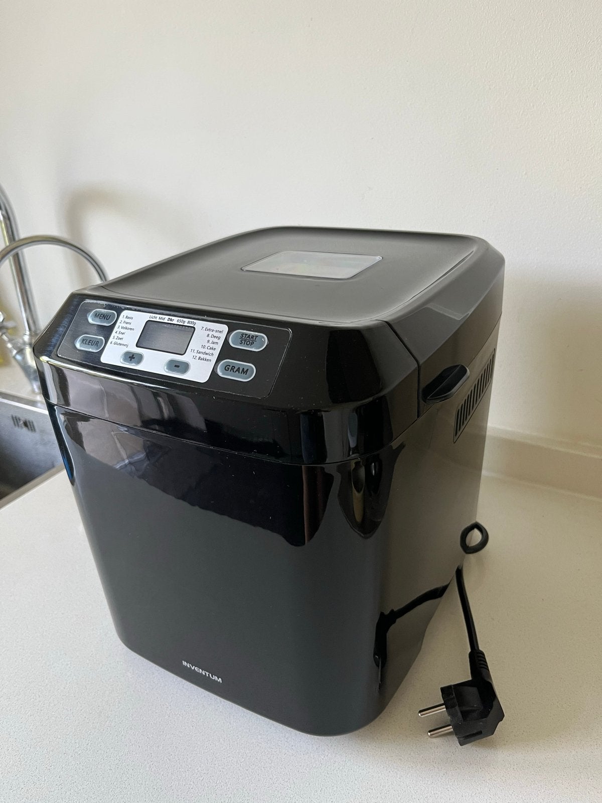 Inventum Broodbakmachine BM55/02 - zeer goede staat, Meer dan 10 programma's, 800 tot 1200 gram deeg, Zo goed als nieuw, Ophalen