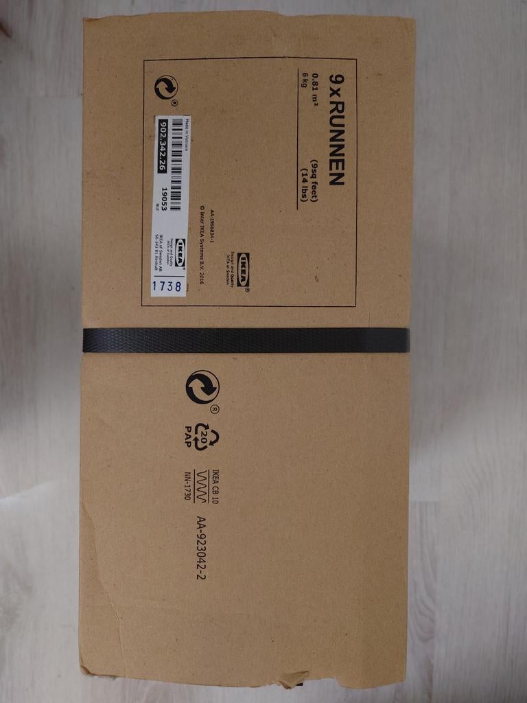 IKEA RUNNEN Vlondertegels, Nieuw, Ophalen of Verzenden, Minder dan 5 m², Hout