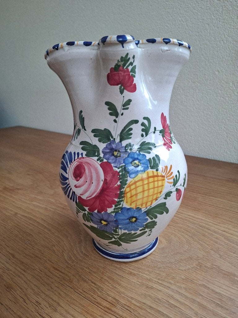 vintage keramieken vaas, Huis en Inrichting, Woonaccessoires | Vazen, Meerkleurig, 25 cm, Ophalen of Verzenden, Zo goed als nieuw