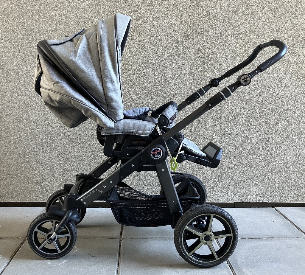 Combi kinderwagen met reiswieg Hartan GTS Racer, Kinderen en Baby's, Kinderwagens en Combinaties, Gebruikt, Combiwagen, Verstelbare duwstang