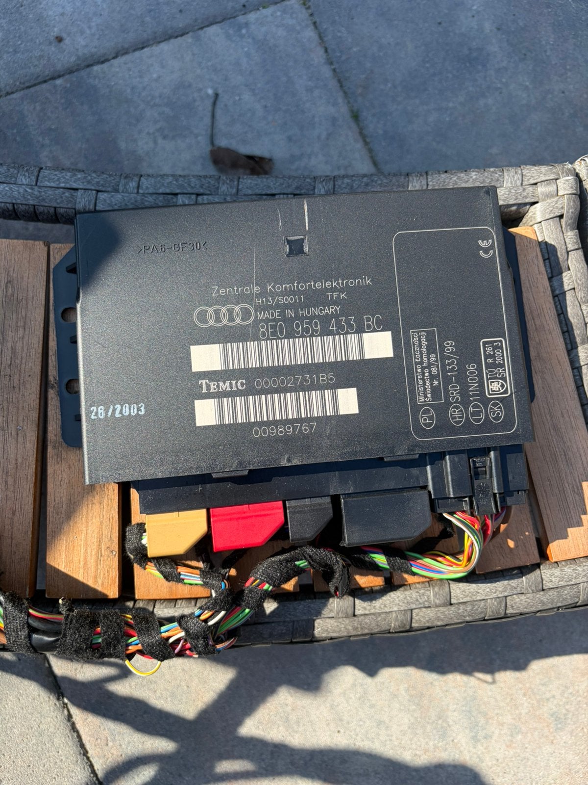 Centrale comfortmodule audi a4 b6, Ophalen, Gebruikt, Audi