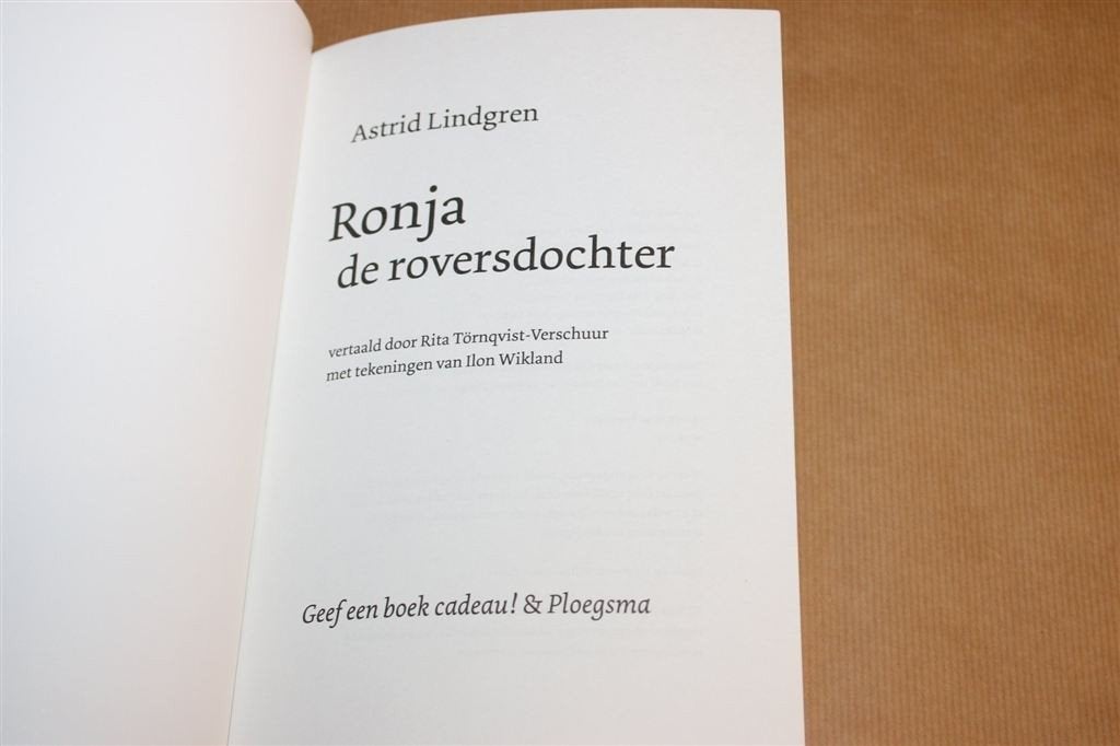 Ronja De Roversdochter — Avontuur In De Natuur 10+, Ophalen of Verzenden, Gelezen