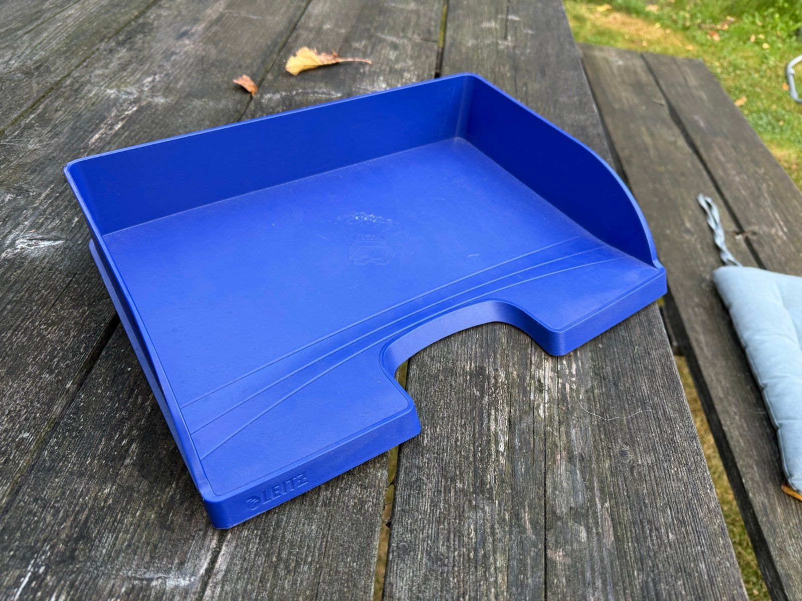 14x Brievenbak Leitz 5218 Plus dwars blauw & zwart A4+, Ophalen, Gebruikt