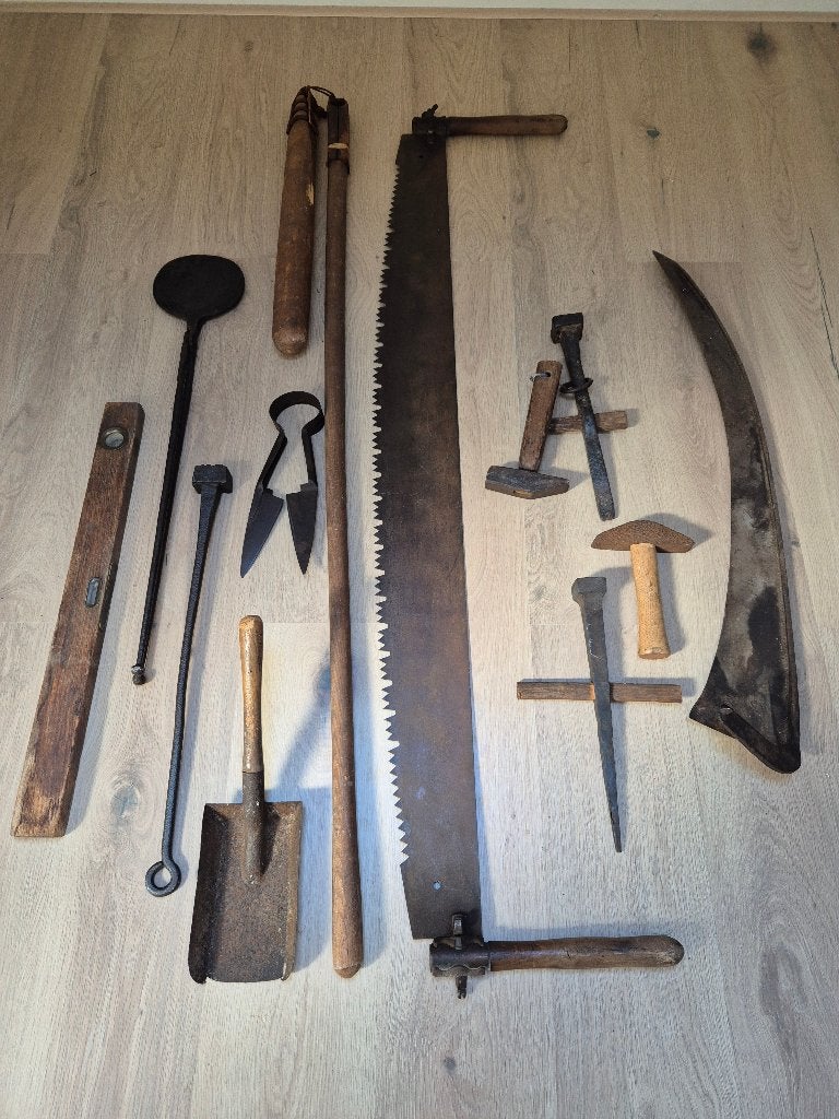 oud gereedschap, Antiek en Kunst, Ophalen