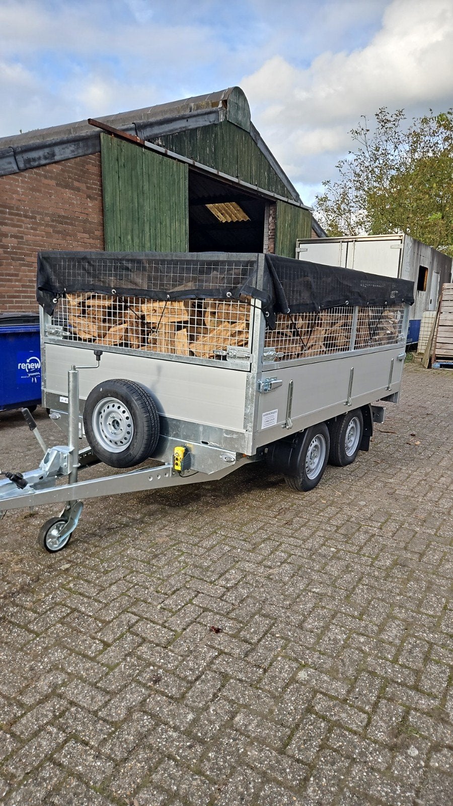 droog direct stookbaar haardhout, Tuin en Terras, 3 tot 6 m³, Ophalen of Verzenden, Eikenhout, Blokken