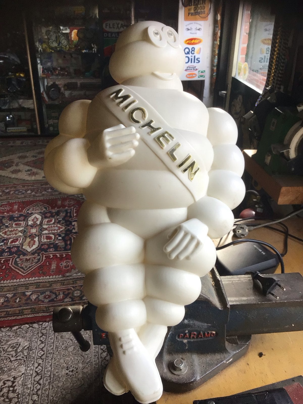 Zeldzame Michelin Bibendum Pop 1966 Finland, Ophalen of Verzenden, Zo goed als nieuw, Reclamebord