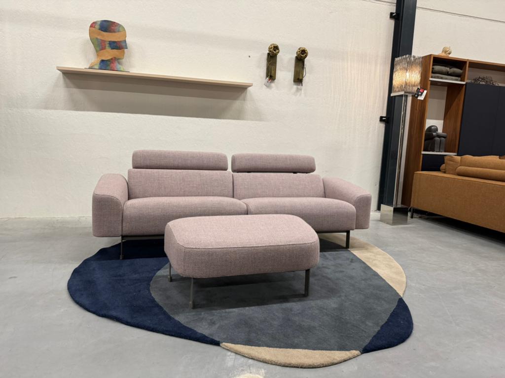 Nieuw Harvink Custum Bank 3,5 zits design Hocker Stof Poef