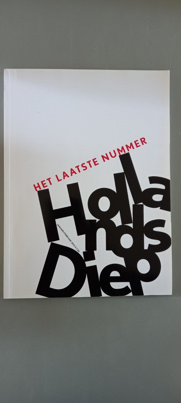 Hollands Diep - Het Laatste Nummer (Jan/Feb 2012), Ophalen of Verzenden, Zo goed als nieuw, Overige typen