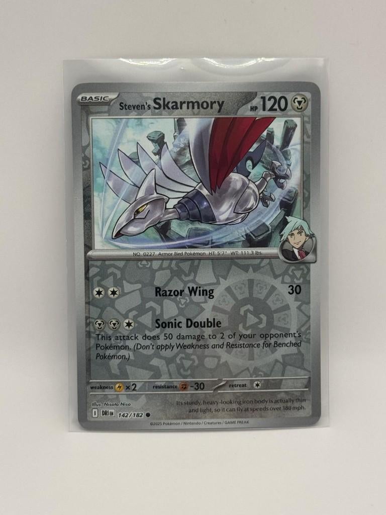 Skarmory [Reverse Holo] #141 Pokemon Destined Rivals, Verzenden, Nieuw, Losse kaart, Foil
