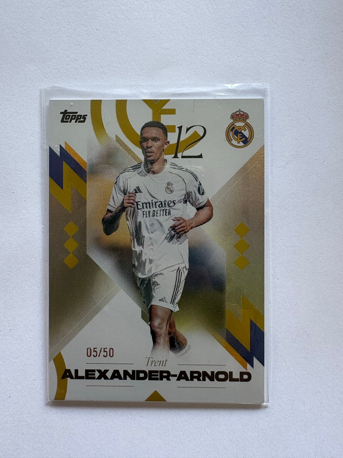 Topps Trent Alexander-Arnold 05/50 Real Madrid Voetbalkaart, Verzenden, Zo goed als nieuw, Buitenlandse clubs, Spelerskaart