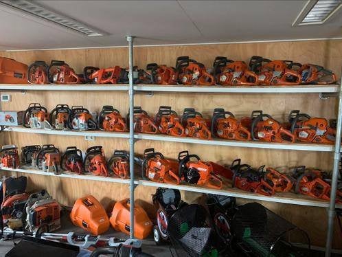 kettingzaag veel voorraad vanaf 100 euro, Tuin en Terras, Ophalen of Verzenden, Zo goed als nieuw, Onkruidsteker, Husqvarna