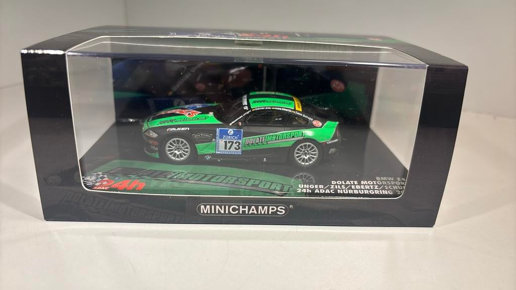 Bmw z4 #173 24h Nurburgring minichamps 1.43, Auto, Ophalen of Verzenden, MiniChamps, A