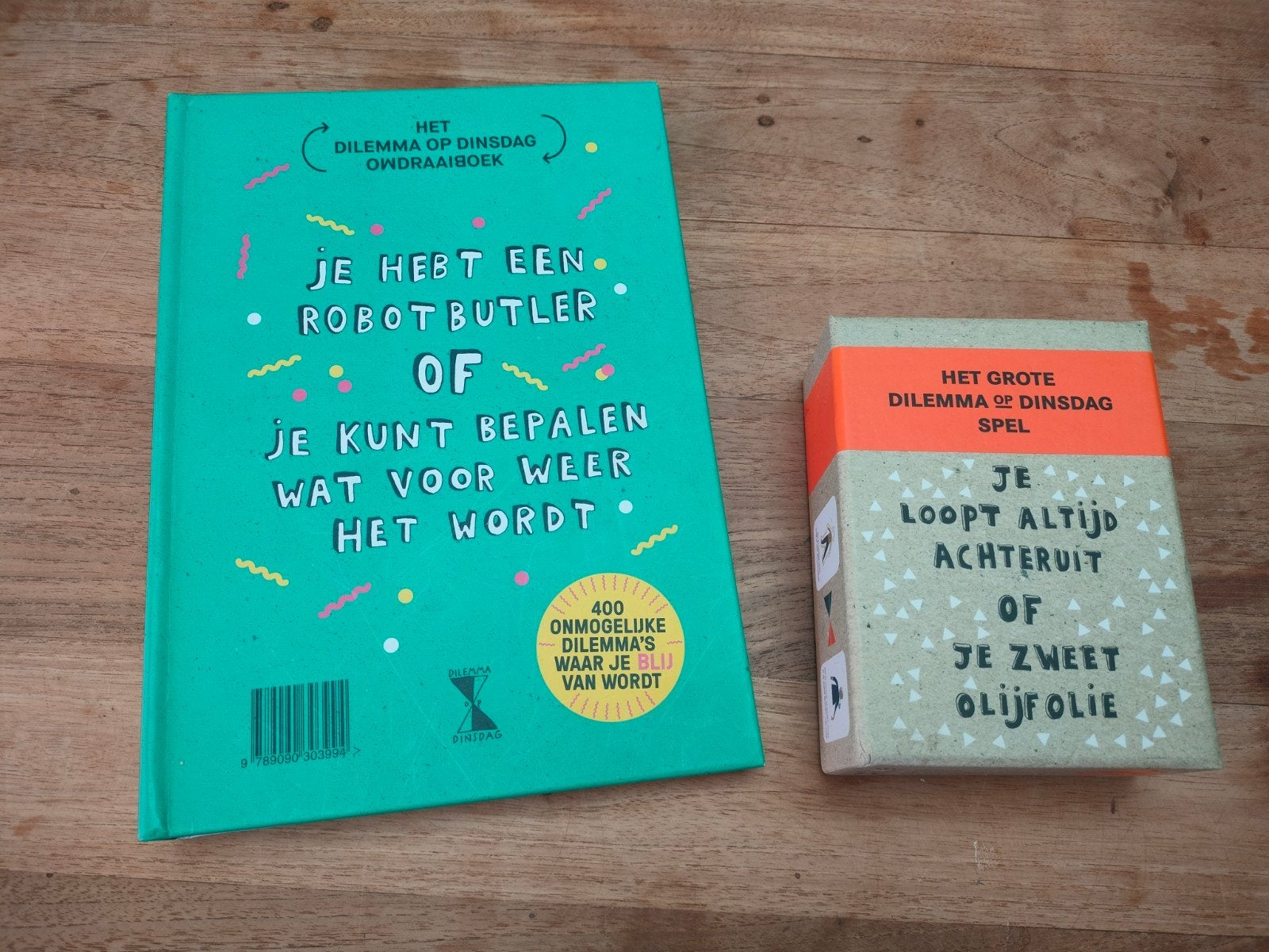 Het Dilemma op Dinsdag: Onomdraaiboek & Spel, Ophalen of Verzenden, Zo goed als nieuw, Dilemma op Dinsdag, Nederland