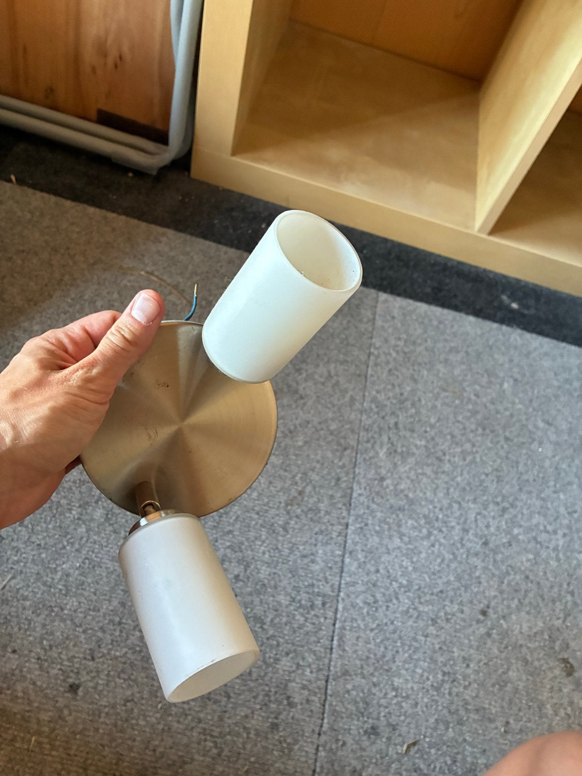 Diverse lampen: wandlamp en pendelarmaturen, Metaal, Wit, Gebruikt, Modern